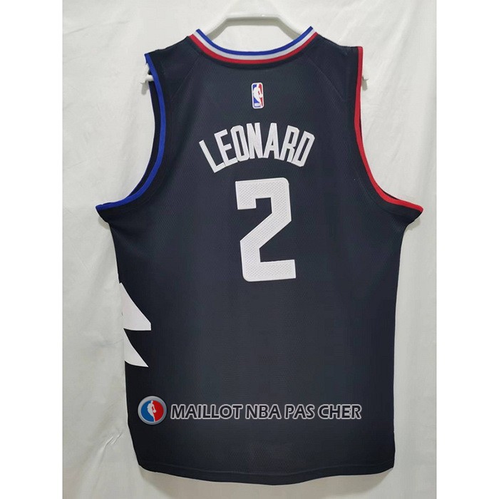 Maillot Los Angeles Clippers Kawhi Leonard NO 2 Statement 2022-23 Noir
